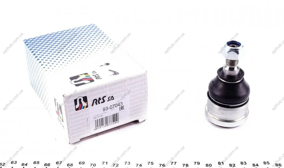 Опора кульова (передня/знизу) Volvo S40/V40 95-04 (d=39.75mm) UA63 RTS 93-07043 (фото 1)