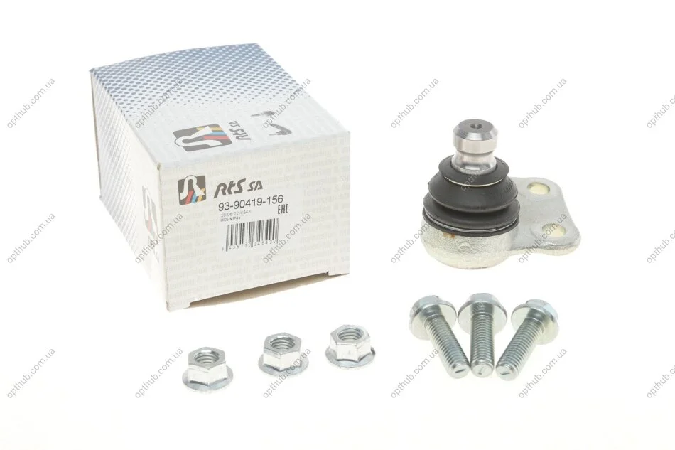 Опора кульова (передня/знизу/R) Renault Kangoo 08-/MB Citan 12- (d=20mm) UA63 RTS 93-90419-156 (фото 1)