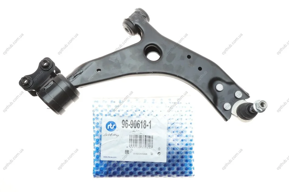Важіль підвіски (передній/знизу) (R) Ford C-Max 07-10/Focus/Volvo C30/C70/S40/V50 04-13 (d=21m UA63 RTS 96-90618-1 (фото 1)
