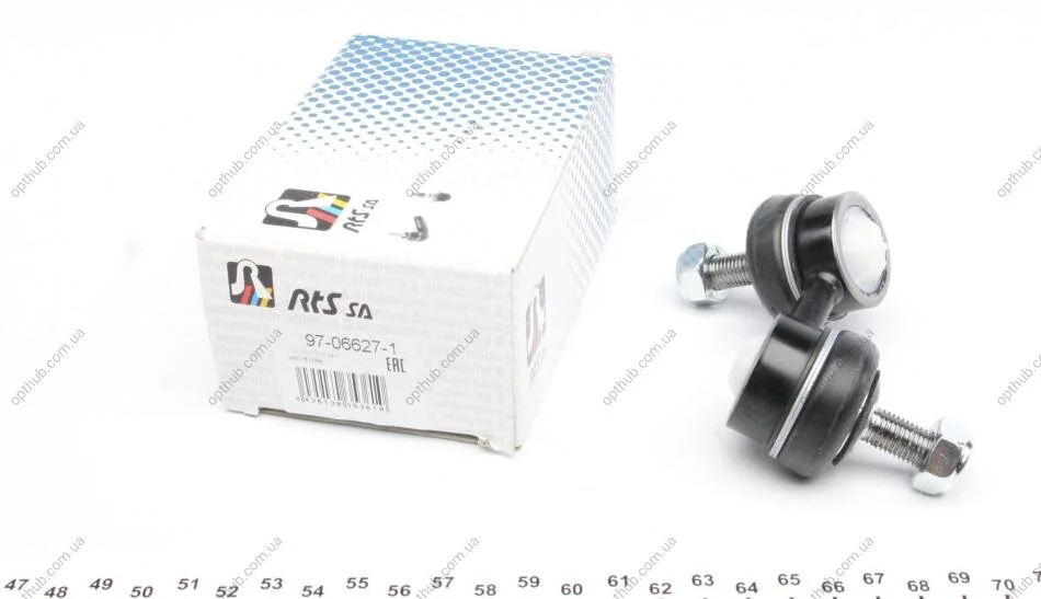 Тяга стабилизатора (переднього) (R) Honda Civic VII 01-05/CR-V II 01-07/FR-V 04- (L=55.5mm) UA63 RTS 97-06627-1 (фото 1)