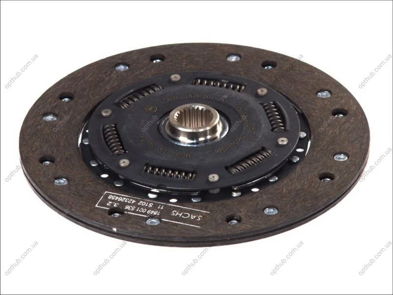 Диск зчеплення AUDI A4 B5, A4 B6, A6 C5, SKODA SUPERB I, VW PASSAT B5 (вир-во) SACHS 1878 001 193 (фото 1)