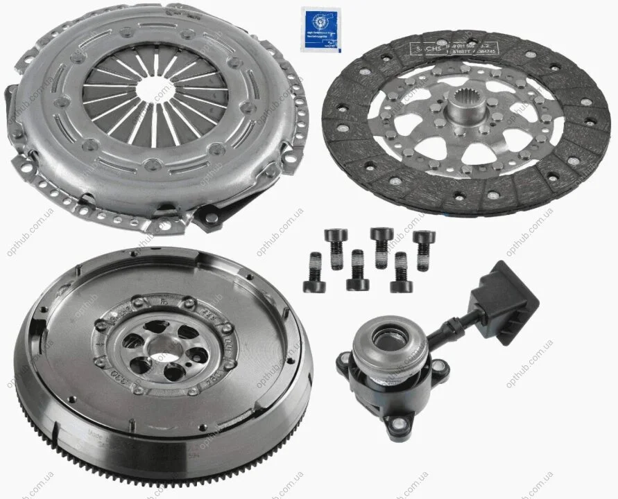 Комплект сцепления с маховиком PEUGEOT 308 I (4A_, 4C_), 308 SW I (4E_, 4H_), 3008 МИНИВЕН (0U_), SACHS 2290 601 158 (фото 1)
