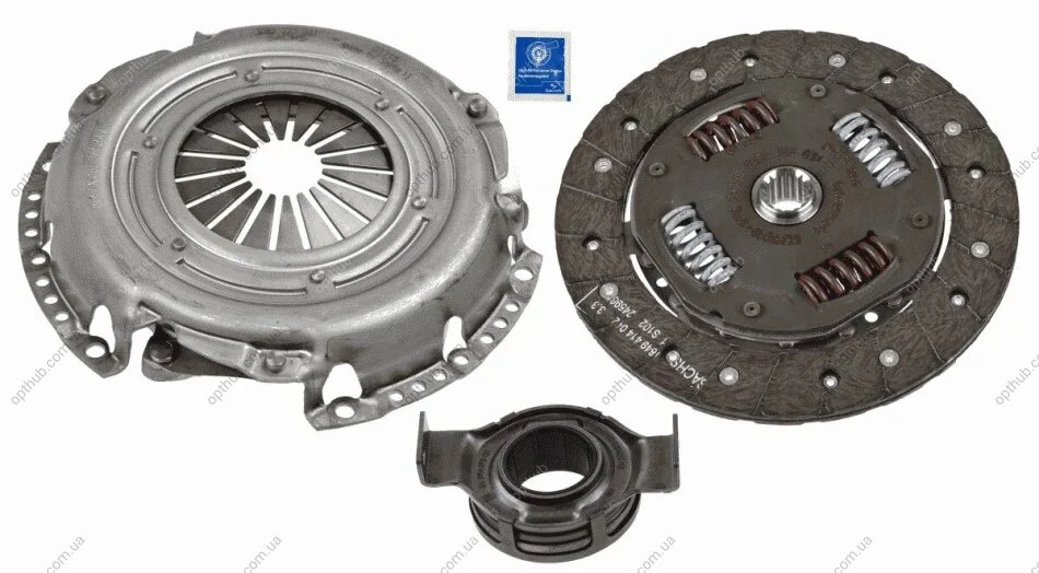 Комплект зчеплення FORD: ESCORT (90>94) 1.4, 1.4I, ESCORT (95>2001) 1.4I, ORION (90>93) 1.4, 1.4I -ua SACHS 3000 329 001 (фото 1)