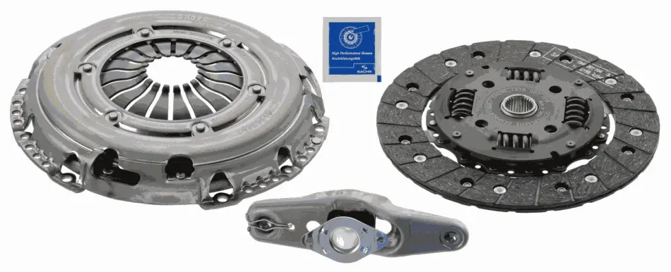 Комплект зчеплення з підшипником (220мм) SEAT ALTEA, ALTEA XL SKODA FABIA I, YETI VW BEETLE, CADDY ALLTRACK IV, CADDY III, CADDY IV, GOLF PLUS V, GOLF VI, JETTA IV, POLO IV 1.2-1.9D 09.02- SACHS 3000 950 067 (фото 1)