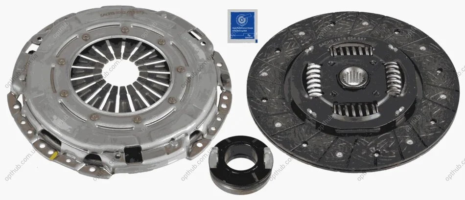 Комплект зчеплення КОМПЛЕКТ ЗЧЕПЛЕННЯ HYUNDAI, KIA -ua SACHS 3000 951 455 (фото 1)
