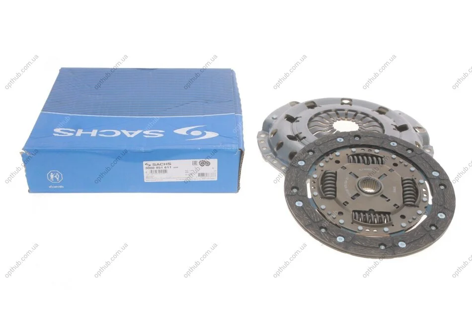 Комплект зчеплення Ford Focus 1.8 Turbo DI/TDDi 99-05 (d=228mm) (opt-om) SACHS 3000 951 611 (фото 1)
