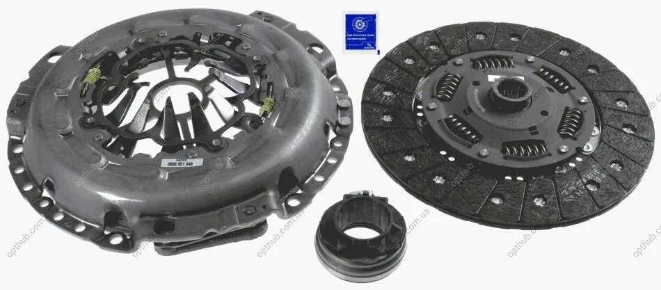 Комплект зчеплення AUDI: A4 AVANT (8ED), A4 CONVERTIBLE (8H7, 8HE), A4 (8EC), A6 ALLROAD (4FH), -ua SACHS 3000 951 848 (фото 1)