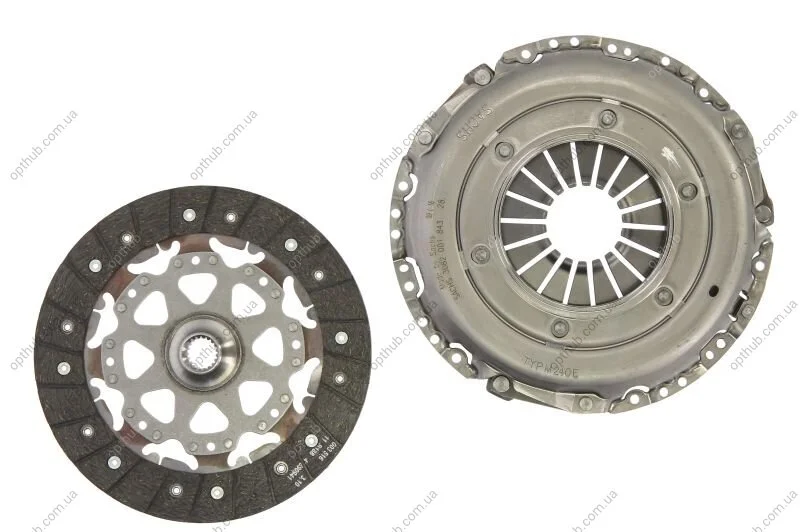Комплект зчеплення NISSAN PRIMERA (P12), PRIMERA HATCHBACK (P12), PRIMERA УНИВЕРСАЛ (WP12), R -ua SACHS 3000 970 090 (фото 1)