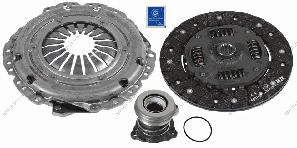 Комплект зчеплення OPEL VECTRA B 1.6 <- 2002 KIT+CSC IS C -ua SACHS 3000 990 013 (фото 1)