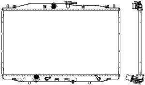 Радіатор сист. охолодженн SAKURA 30711011