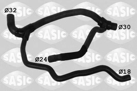 Патрубок радіатора нижній RENAULT Kangoo I Sasic SASIC 3404036