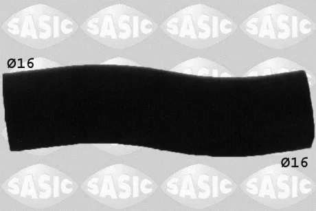 Шланг гумовий системи охолодження (16мм/16мм) AUDI A1 SEAT IBIZA IV, IBIZA IV SC VW CC B7, GOLF PLUS V, GOLF VI, PASSAT B6, PASSAT B7, POLO V, TIGUAN, TOURAN 1.4/1.4ALK/1.4CNG 02.06-07.18 SASIC 3406061