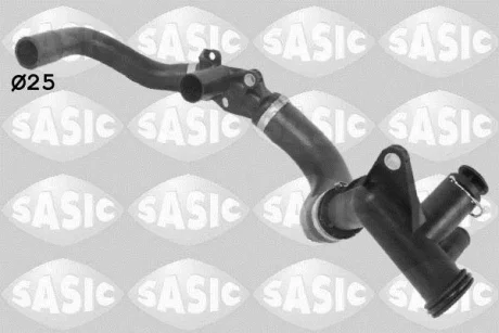 Шланг гумовий системи охолодження VOLVO V50 FORD B-MAX, C-MAX II, ECOSPORT, FIESTA VI, FOCUS III, GALAXY II, GALAXY MK II, GRAND C-MAX, MONDEO IV, MONDEO V, S-MAX 1.4D/1.5D/1.6D 06.08- SASIC 3406390