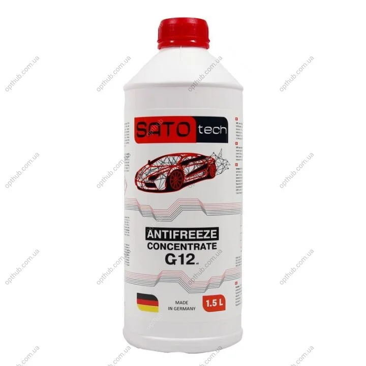 SATO Антифриз червоний (-80С) 1,5л. G12 SATO TECH G1201R (фото 1)