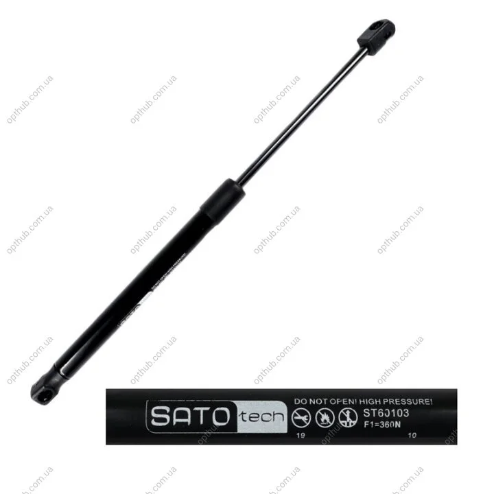 SATO Амортизатор капота, F=360N, L=39см, H=15.2см SATO TECH ST60103 (фото 1)