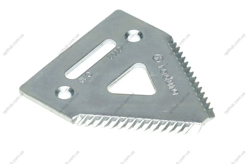 Сегмент ножа жатки JD 900R/F 83,4х76х O6/52,3мм. велика насічка 14 зубів(H207930,H160251,H168316)(Schum Schumacher 10992.03 (фото 1)