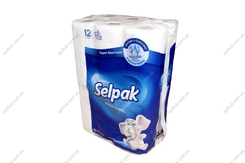 Полотенца бумажные, кухонные, 3-х слойн., 11,25 м. 12 рул. Selpak Pro. C.I.U SELPAK 5423080123 (фото 1)