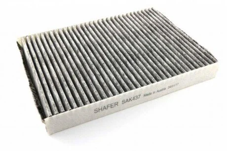 Фільтр салону Citroen C5, C6, Peugeot 407, 08-, вугільний SHAFER SAK437