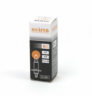 Лампа галогенова H1 12V 55W P14.5S SHAFER SL1001