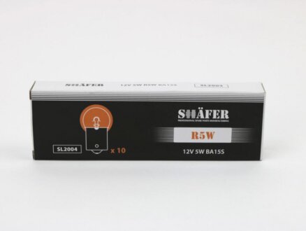 Лампа розжарювання 12V 5W R5W BA15S SHAFER SL2004
