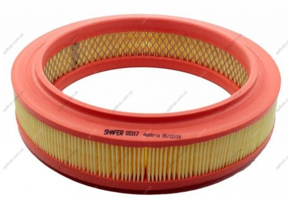 Фільтр повітряний Renault Clio I, Megane I, Rapid, Super 5, 11, 19, 21, Accord, 1.4-1.8, 83-03 (з металевою сіткою по внутрішньому контуру) SHAFER SX317 (фото 1)