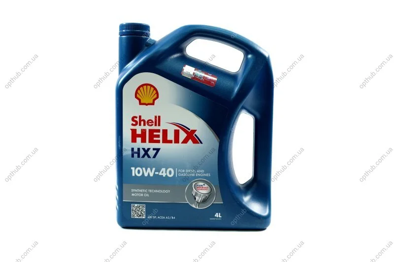 Масла моторные Helix HX7 SAE 10W-40 (Канистра 4л)) SHELL 550070333 (фото 1)