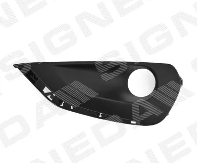 Решетка в бампер Peugeot 208, 12-19 Signeda PPG07049GAL
