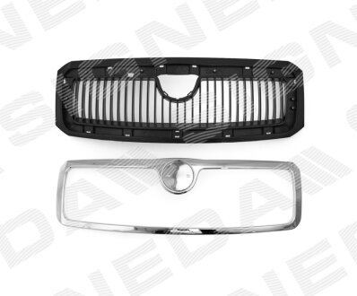 Решітка радіатора Skoda Fabia, 08.99 - 02.07 Signeda PSD07004GA