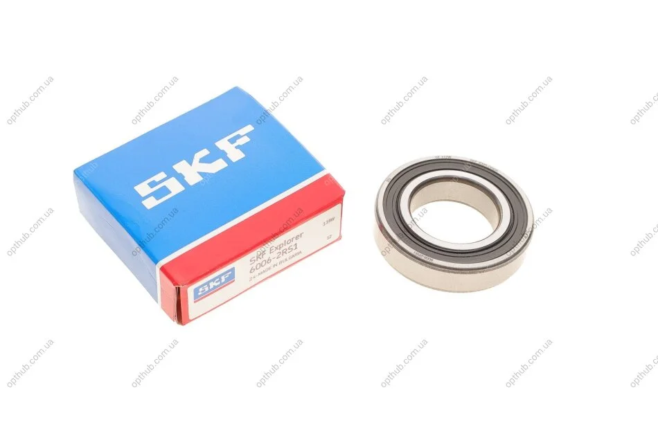 ПІДШИПНИК КУЛЬКОВИЙ (30X55X13) (вир-во) SKF 6006-2RS1 (фото 1)