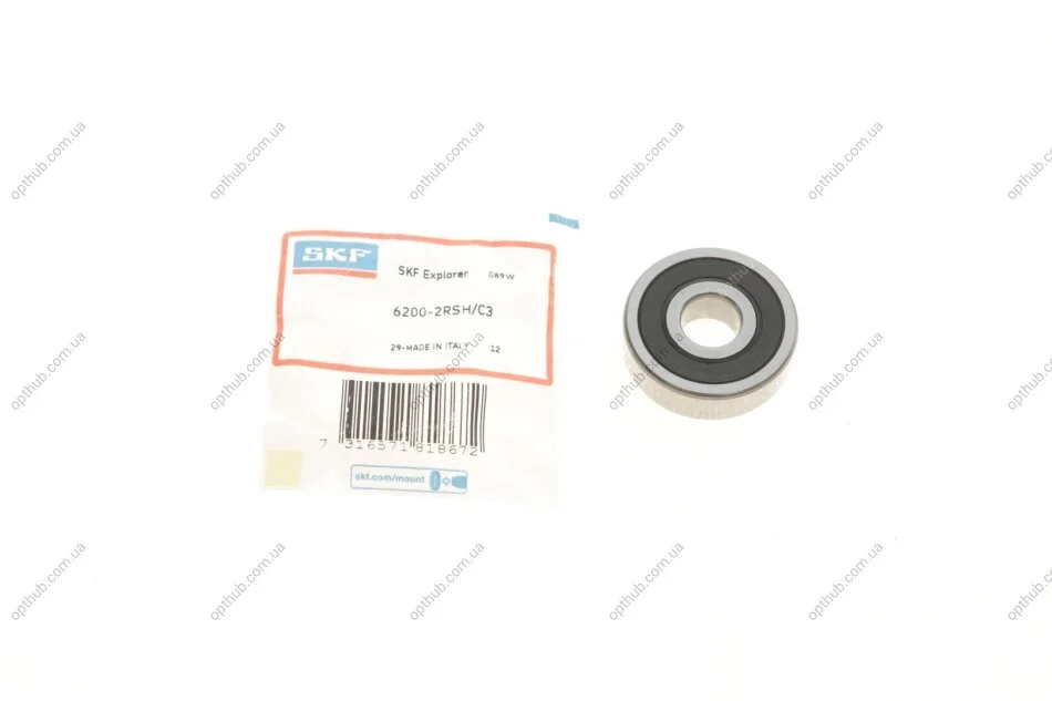 Підшипник (10x30x9) (opt-om) SKF 6200-2RSH/C3 (фото 1)