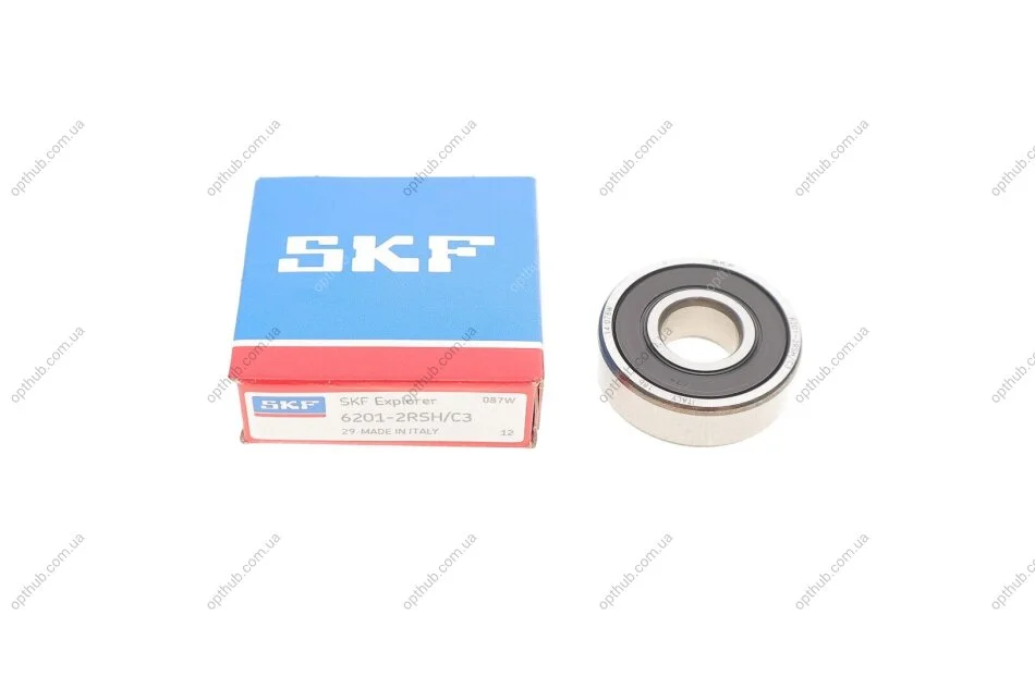 Підшипник кульковий d>30 ПІДШИПНИК КУЛЬКОВИЙ 140081 (12X32X10) IT -ua SKF 6201-2RSH/C3 (фото 1)