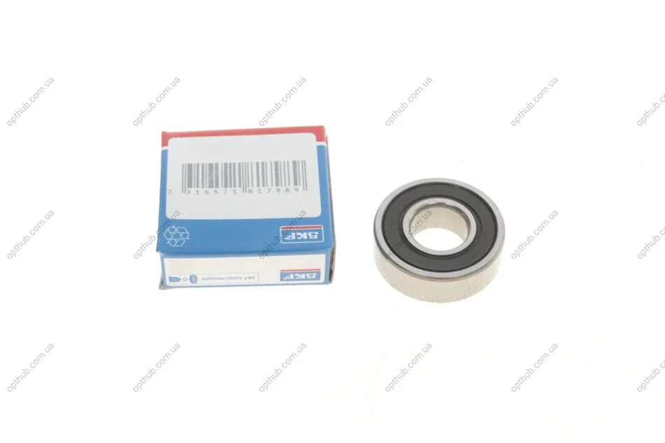 Підшипник кульковий d>30 ПІДШИПНИК КУЛЬКОВИЙ 140084 (15X35X11) IT -ua SKF 6202-2RSH/C3 (фото 1)
