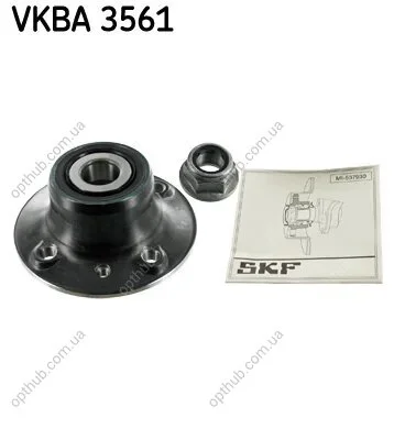 Ступица колеса в сборе RENAULT LAGUNA 1.6-3.0 97-01 REAR SKF VKBA 3561 (фото 1)