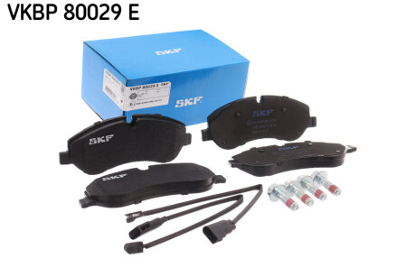 Колодки гальмівні дискові (комплект 4 шт) FORD TOURNEO CUSTOM, TRANSIT, TRANSIT CUSTOM -ua SKF VKBP 80029 E