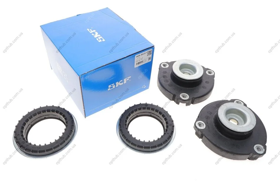 Подушка амортизатора (переднього) 2шт+ підшипник 2шт VW Polo 4 01-14/ Skoda Fabia II 06-14 UA63 SKF VKDA 35115 T (фото 1)