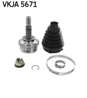 ШРКШ зі змазкою в комплекті SKF VKJA 5671