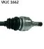 Піввісь OPEL ASTRA G HATCHBACK (T98) 2.0 DTI 16V (F08, F48) *FULLY AUTOMATIC GEARBOX, UP TO CHASSIS -ua SKF VKJC 1662 (фото 3)