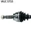 Піввісь FORD FIESTA V (JH_, JD_) 1.4 16V *SEMI-AUTOMATIC GEARBOX / FIESTA V (JH_, JD_) 1.6 TDCI *MA -ua SKF VKJC 5715 (фото 2)