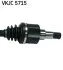 Піввісь FORD FIESTA V (JH_, JD_) 1.4 16V *SEMI-AUTOMATIC GEARBOX / FIESTA V (JH_, JD_) 1.6 TDCI *MA -ua SKF VKJC 5715 (фото 3)