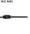 Піввісь CITROEN JUMPY (VF7) - 1.6 HDI 90 16V -ua SKF VKJC 8483 (фото 3)