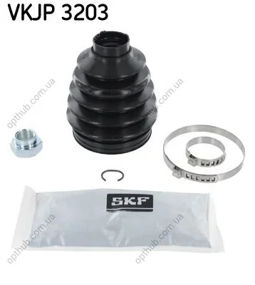 Пильник ШРКШ гумовий + змазка MERCEDES-BENZ A-CLASS (W168) - A 190 (168.032, 168.132) -ua SKF VKJP 3203 (фото 1)