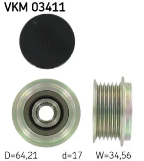Муфта генератора FORD GALAXY (WA6) 2.0G2 SKF VKM 03411