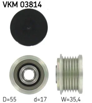 Муфта обгінна генератора (Вир-во) SKF VKM 03814
