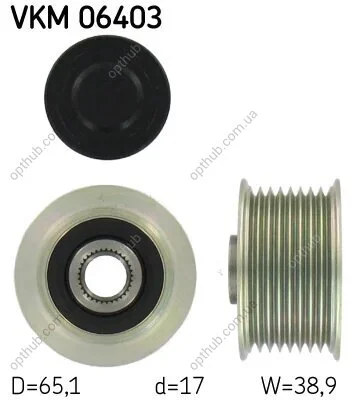 Муфта обгінна генератора (Вир-во) SKF VKM 06403 (фото 1)