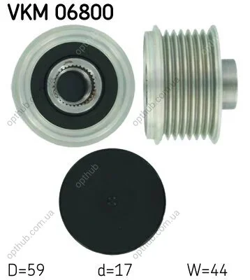 Муфта обгінна генератора (Вир-во) SKF VKM 06800 (фото 1)