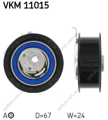 Ролик модуля натягувача ременя VW POLO (6N2) 1.9 SDIAGD, ASX -ua SKF VKM 11015 (фото 1)