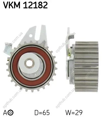 Ролик модуля натягувача ременя ALFA 145/ 146/ 147/ 155/ 156/ GT/ GTV/ SPIDER/ LANCIA DELTA/ LYBRA/ F -ua SKF VKM 12182 (фото 1)