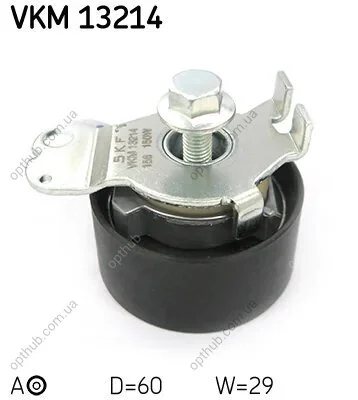 Ролик модуля натягувача ременя CITROEN ZX (N2) 1.8 I 16VXU7JP4 -ua SKF VKM 13214 (фото 1)