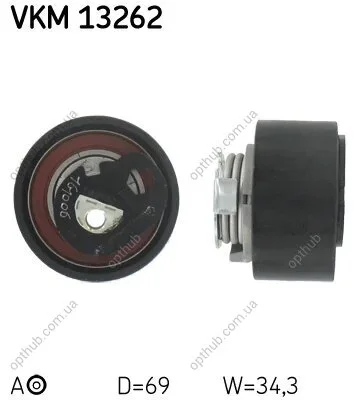 Ролик модуля натягувача ременя PSA 2.7HDI -ua SKF VKM 13262 (фото 1)