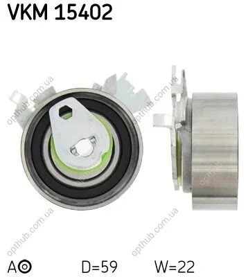 Ролик модуля натягувача ременя LACETTI 1.8 EVANDA LEGANZA NUBIRA TACUMA -ua SKF VKM 15402 (фото 1)